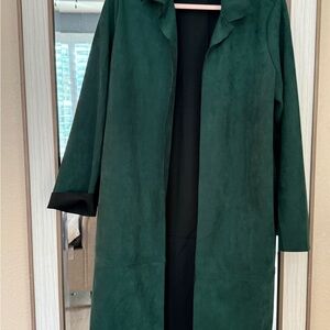 Philosophy Forest Green Leather Jacket